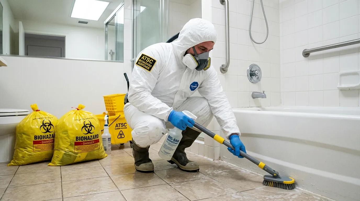 Decontamination equipment deployed for Blood Cleanup in Crest Hill